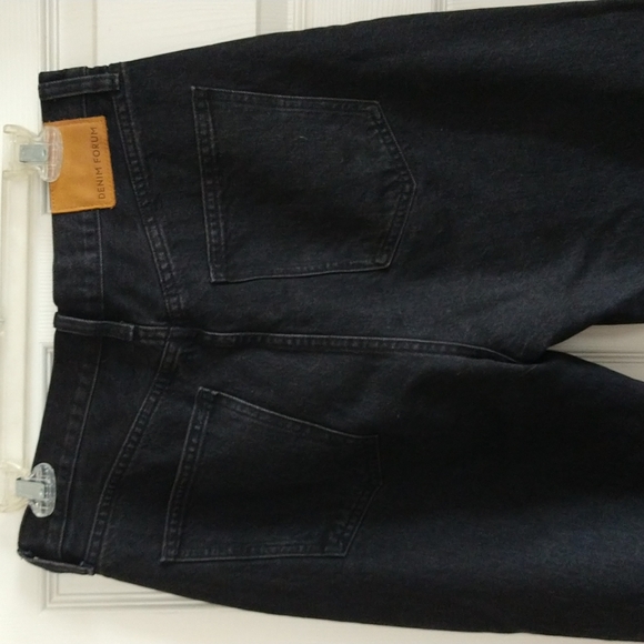 Denim Forum black high waisted flare "Farrah" jeans. - Picture 5 of 6